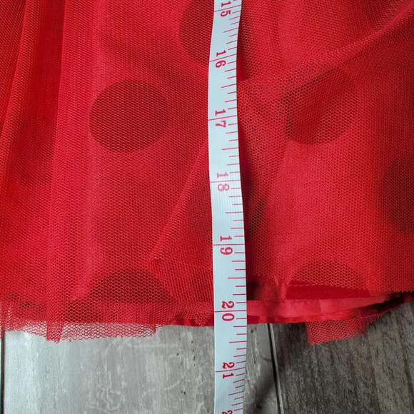 BLUEBERi boulevard Formal Red Polka Dot Tulle Girls Dress Size 24 Months NWOT - Picture 7 of 16